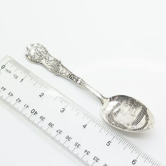 925 Sterling Silver Antique Mechanics Co. "Minneapolis Minnesota"  Spoon - Picture 5 of 9